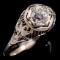 Vintage Art Deco platinum diamond ring