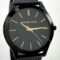 Estate Michael Kors Men's Slim Runway Black stainless steel man's wristwatch