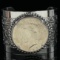 Estate Western-style coin cuff bracelet with a 1923 U.S. peace silver dollar