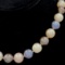 Vintage South Sea & Tahitian pearl necklace with 14K yellow gold clasp