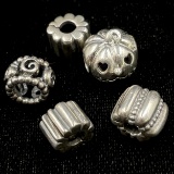 Lot of 5 authentic estate Pandora sterling silver beads
