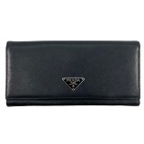Authentic estate Prada Saffiano leather wallet