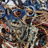Lot of 50 better estate fashion necklaces & bracelets