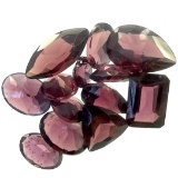 Unmounted rhodolite garnets