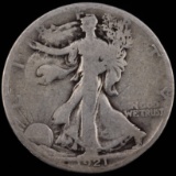 1921-S U.S. walking Liberty half dollar