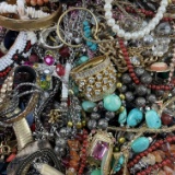 Lot of 9.7 lbs of estate fashion jewelry