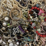 Lot of 8.6 lbs of estate fashion jewelry