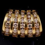 Estate 14K yellow gold diamond enhancer pendant
