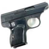 Like-new-in-box Sterling Model # 302 semi-automatic pistol, .22 LR cal
