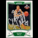 Autographed 2008 Topps George Hill San Antonio Spurs basketball card #134