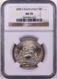 Certified 2008-S U.D. Bald Eagle commemorative half dollar