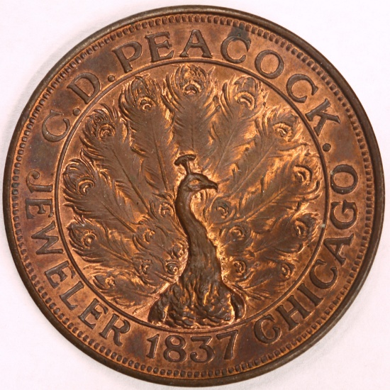 1837 Hard Times Token- C.D. Peacock