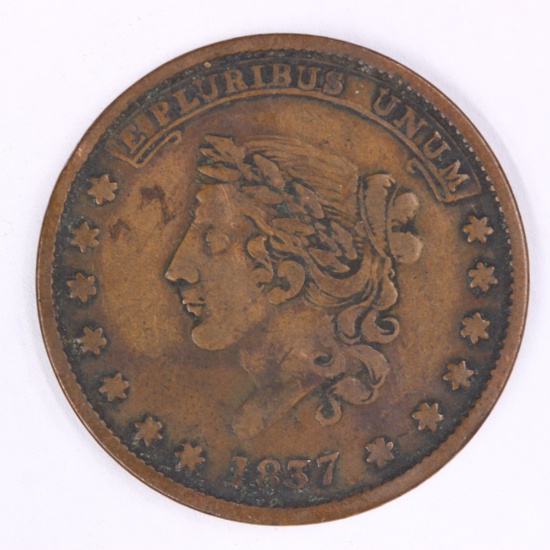 1841 Hard Times Token- May Tenth