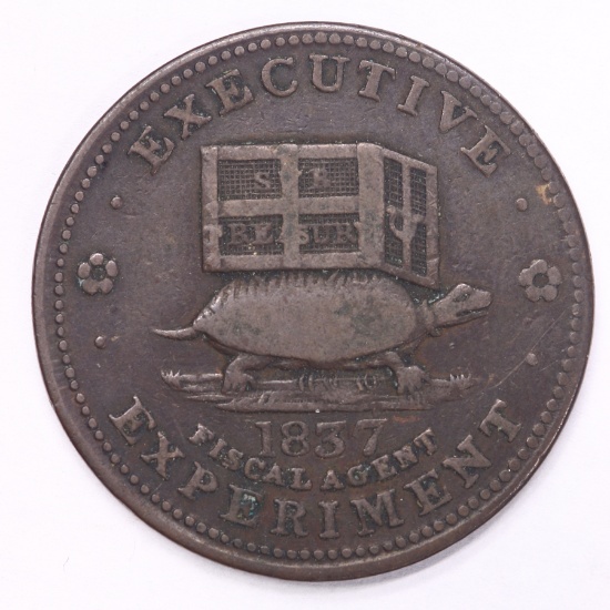 1837 Hard Times Token- Illustrious Predecessor