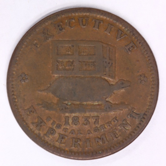 1837 Hard Times Token- Illustrious Predecessor