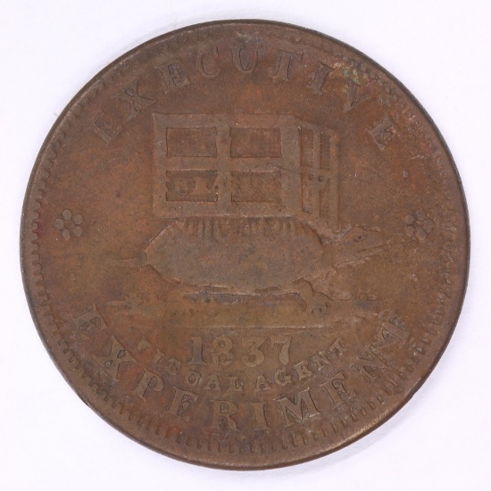 1837 Hard Times Token- Illustrious Predecessor