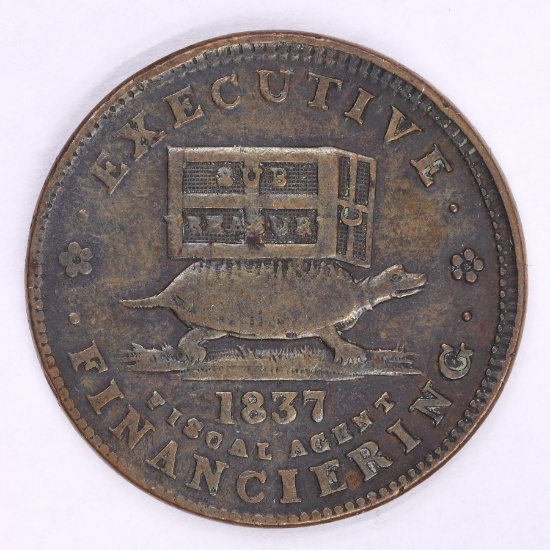 1837 Hard Times Token- Illustrious Predecessor