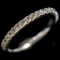 Estate 14K white gold diamond ring