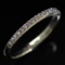 Estate 10K white gold diamond ring