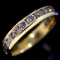 Estate 14K yellow gold diamond ring band