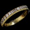 Estate 14K yellow gold diamond band ring