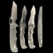 Lot of 4 estate CRKT folding knives