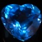 Unmounted lab-grown blue topaz