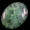 Unmounted natural green fluorite cabochon