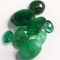 Unmounted natural emeralds