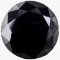 Unmounted natural black diamond