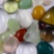 Unmounted natural semi-precious cabochons