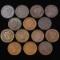 Lot of 14 cull 1818-1854 U.S. large cents