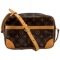Authentic estate Louis Vuitton Trocadero 23 canvas & leather bag