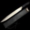 Estate Panga by Blackjack short sword with rubber handle in leather sheath