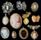 Lot of estate cameo jewelry