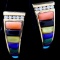 Pair of estate 14K yellow gold Kabana diamond & multi-gemstone inlay earrings