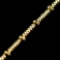 Estate 18K yellow gold diamond-cut bracelet