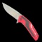 Estate Kershaw Speedsafe 1688RD red folding knife