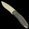 Estate Kershaw 1670S30V black folding knife by Ken Onion