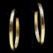 Pair of estate 14K yellow gold Greek-key hoop earrings