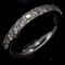 Estate 14K white gold diamond band ring