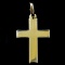 Estate 18K yellow gold cross pendant