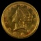 Circa 1849-1854 type 1 U.S. Liberty head gold dollar