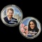 2-piece 2018 royal wedding colorized set of Great Britain Britannia & American Eagle silver dollar