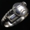 Retired authentic estate James Avery sterling silver baseball & bat wrap ring