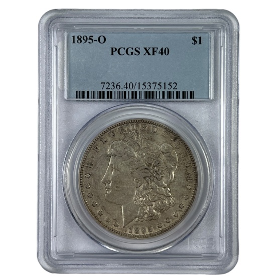 Certified 1895-O U.S. Morgan silver dollar