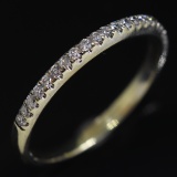 Estate 10K white gold ring