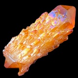 Natural orange aura double terminated spirit quartz