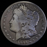 1892-CC U.S. Morgan silver dollar