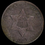 1853 U.S. 3-cent silver